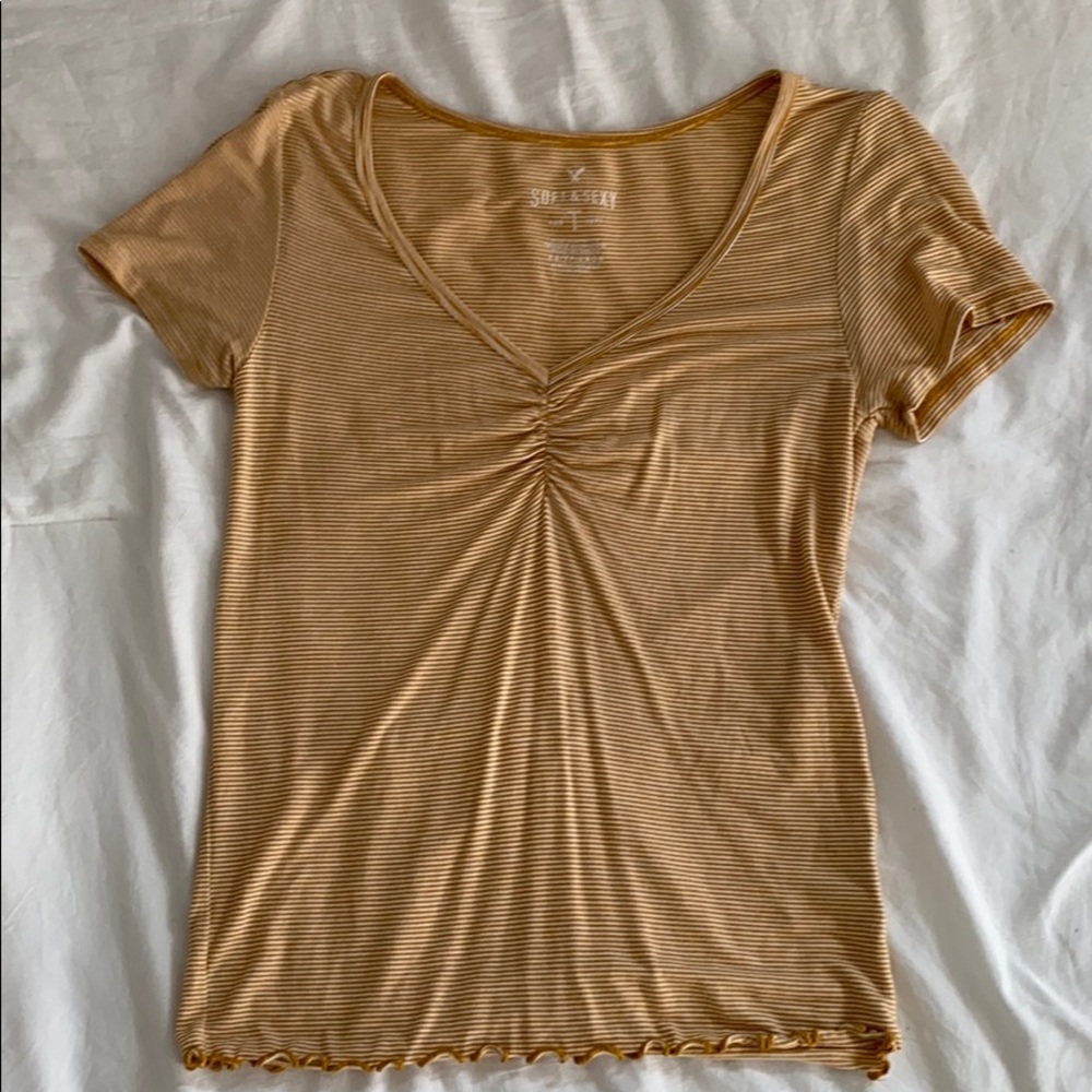 Striped yellow T-shirt